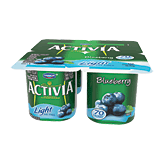 Activia&nbsp;Activia Light Fat Free Yogurt&nbsp;Blueberry 4 Oz Full-Size Picture